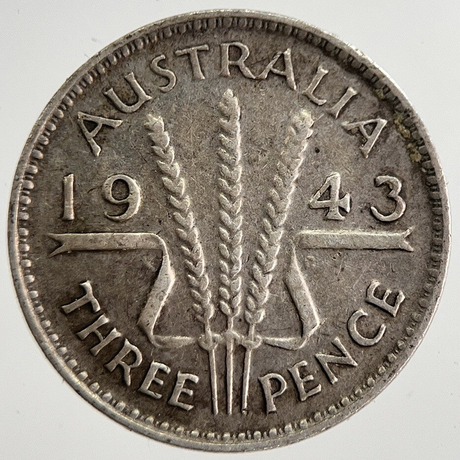 1943 Australia Threepence Silver Coin | Fine Collectable Grade | a8518