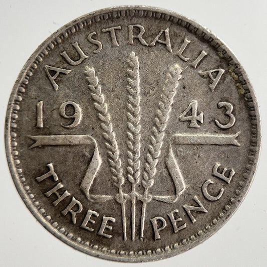 1943 Australia Threepence Silver Coin | Fine Collectable Grade | a8518