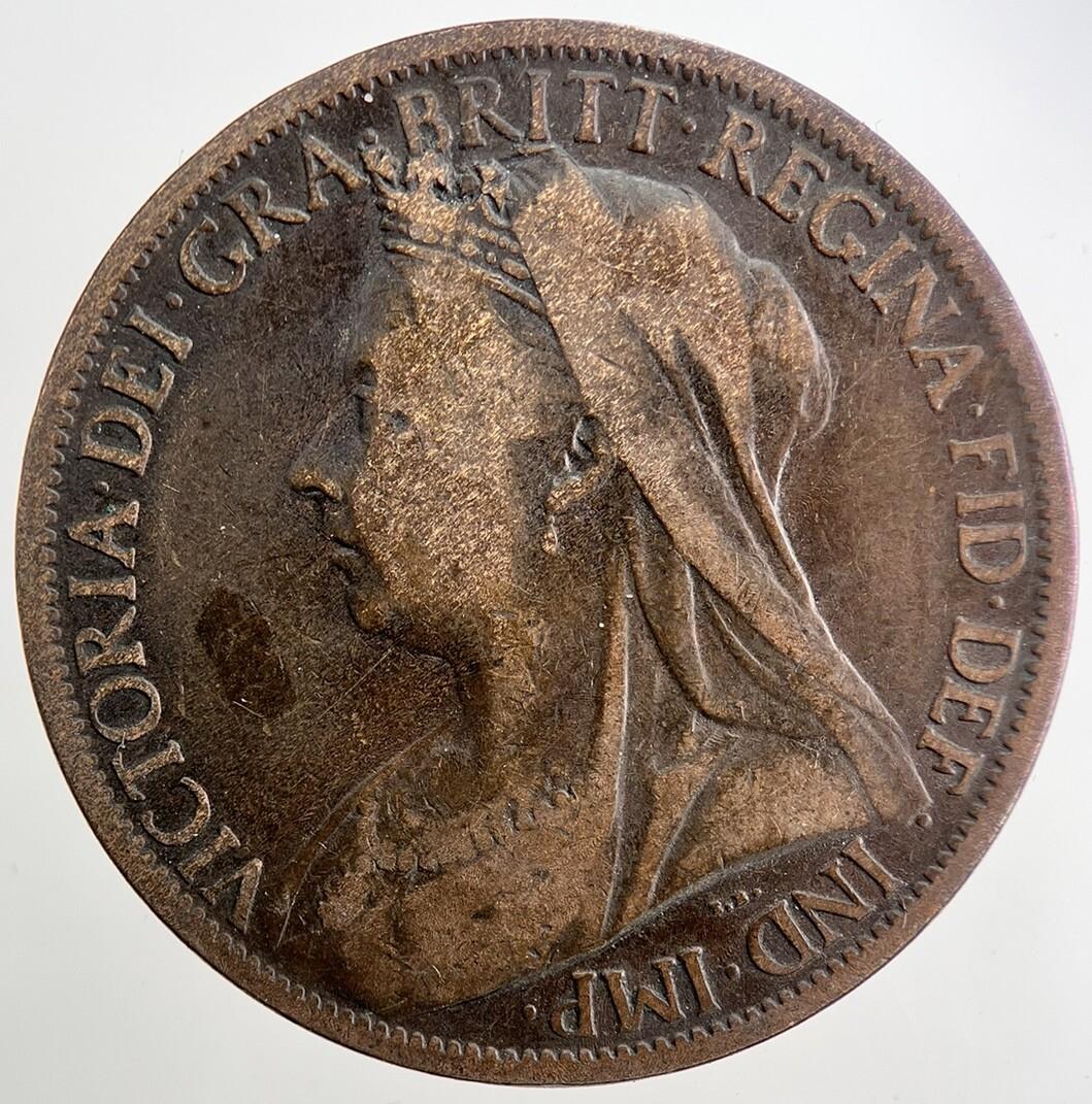 1901 Victoria One Penny Coin | Fine Collectable Grade | a5050