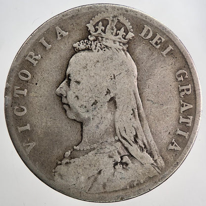 1891 Victoria Half-Crown Silver Coin | Collectable Grade | a6775