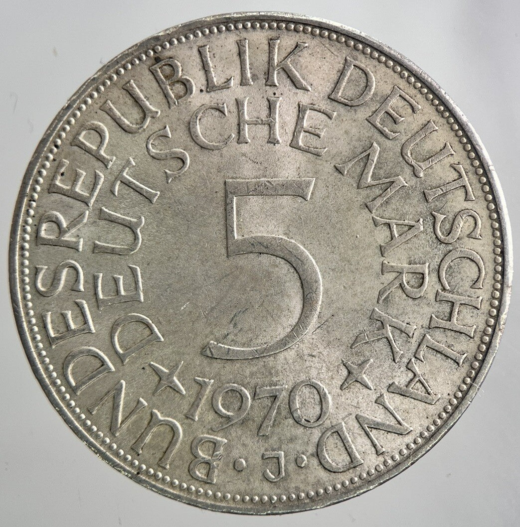 1970 Germany 5 Mark Silver Coin | Very High Grade | a6470