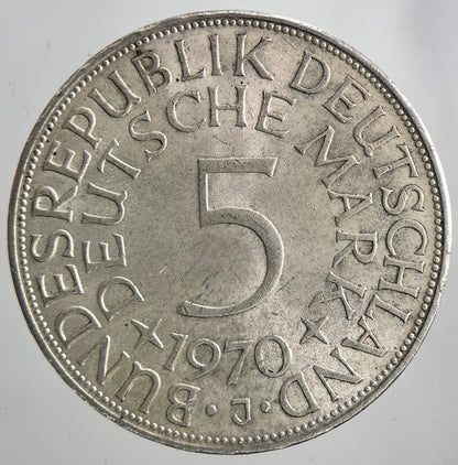 1970 Germany 5 Mark Silver Coin | Very High Grade | a6470