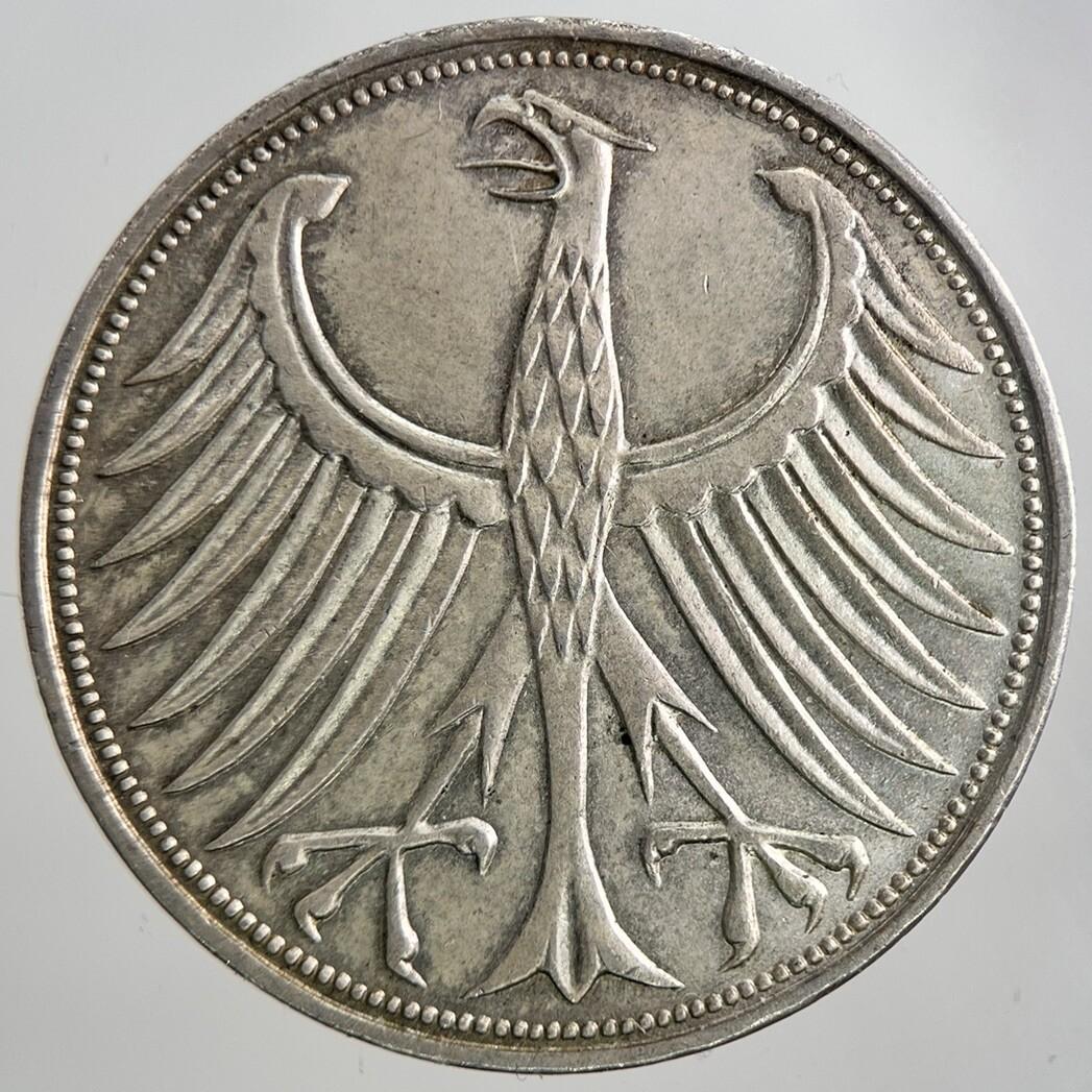 1970 Germany 5 Mark Silver Coin | Very High Grade | a6470