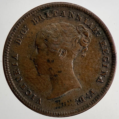 1844 Victoria Half Farthing Coin | Very Fine Grade | a6806