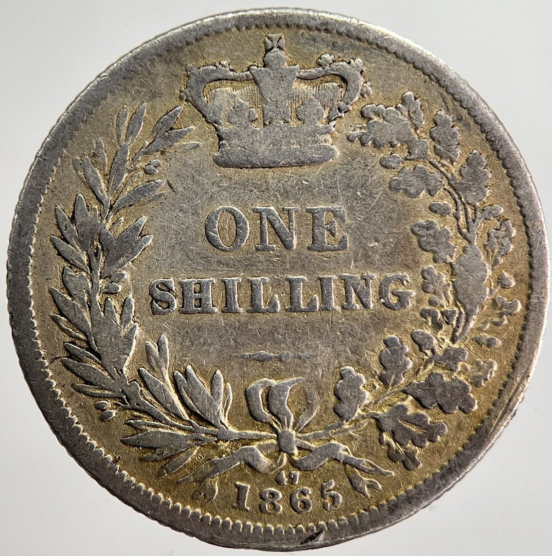 1865 Die-47 Young Head Victoria Shilling Silver Coin | Collectable Grade | a7919