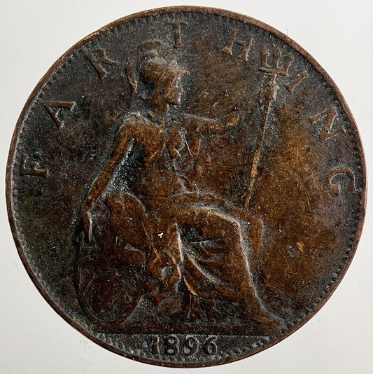 1896 Victoria Farthing Coin | Fine Collectable Grade | a5033