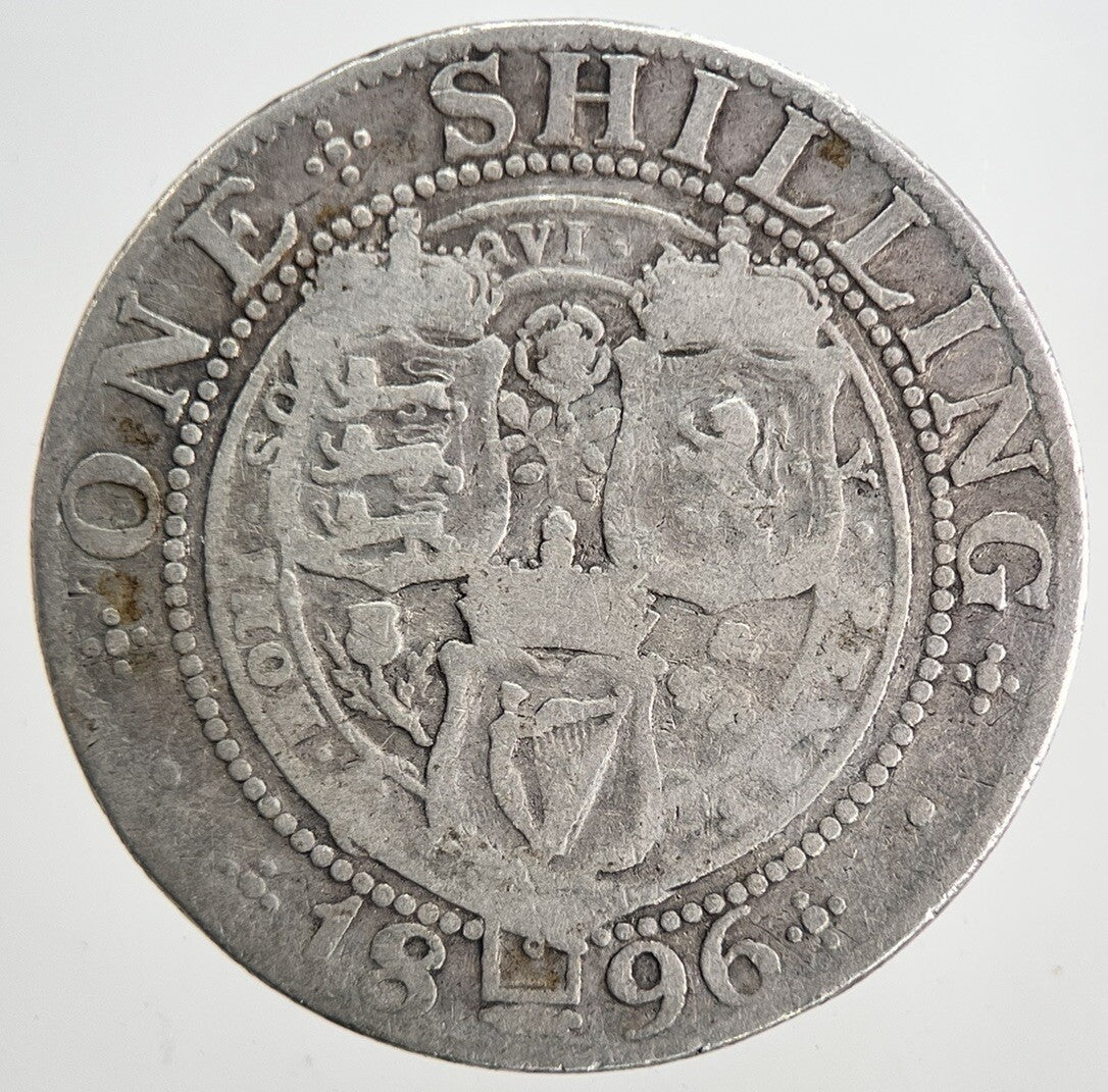 1896 Victoria Shilling Silver Coin | Collectable Grade | a6839