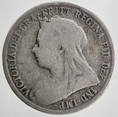 1896 Victoria Shilling Silver Coin | Collectable Grade | a6839