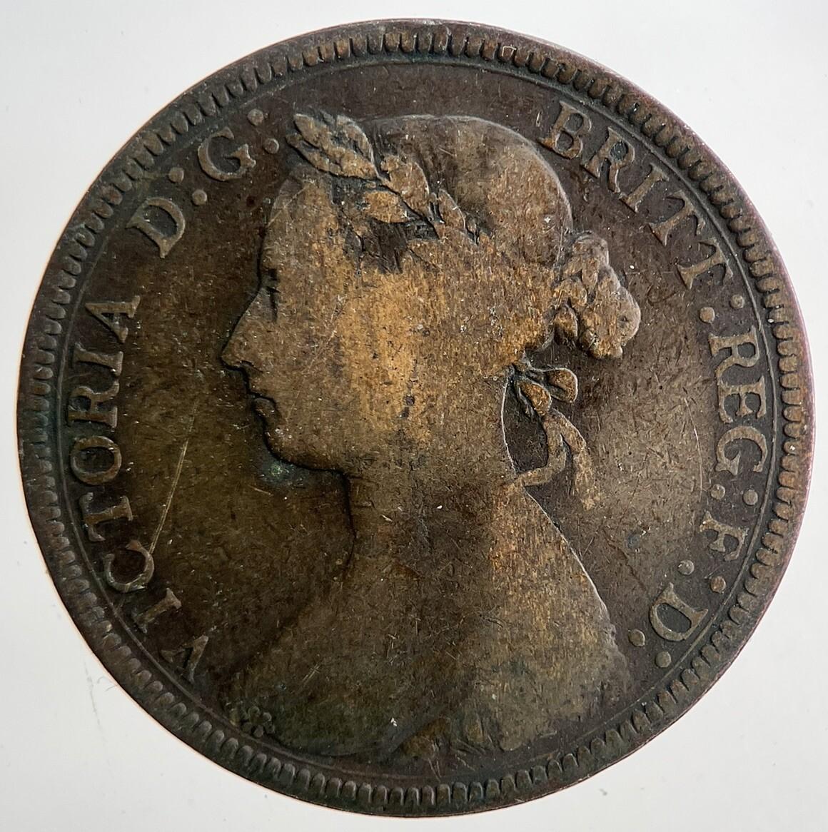 1885 Victoria Half-Penny Coin | Fine Collectable Grade | a6779