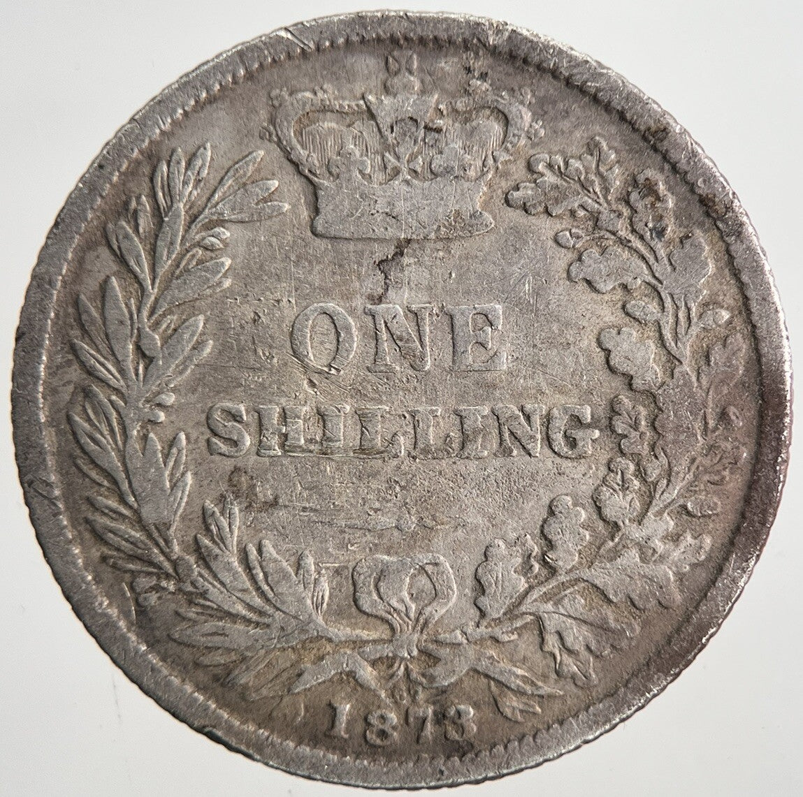 1873 Victoria Shilling Silver Coin | Fine Collectable Grade | a6835