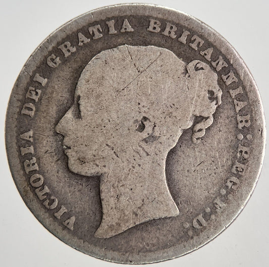 1875 Victoria Shilling Silver Coin | Collectable Grade | a6837