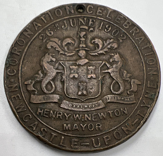 1902 Newcastle Upon Tyne Edward VII Coronation Medal | Collectable Grade | a561