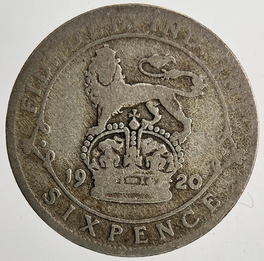 1920 George V Sixpence Silver Coin | Collectable Grade | a6429