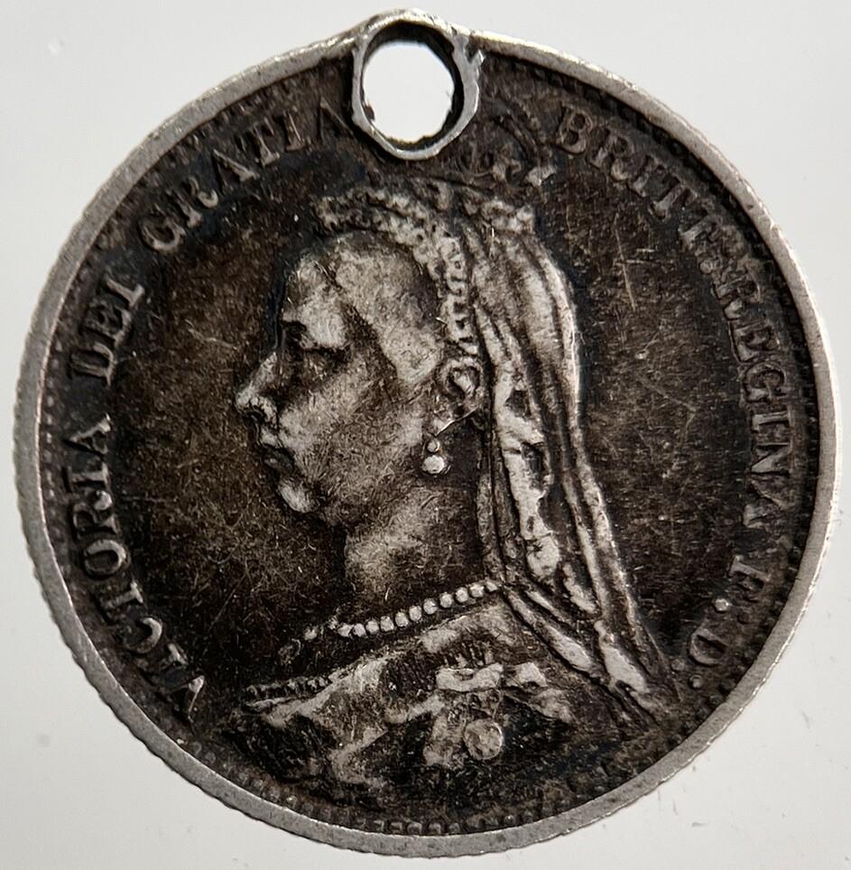 1887 Victoria Sixpence Silver Coin | Very High Grade | a5353