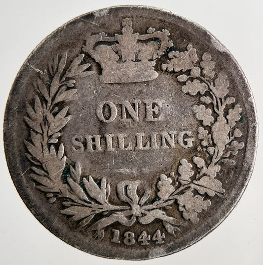 1844 Victoria Shilling Silver Coin | Collectable Grade | a6840