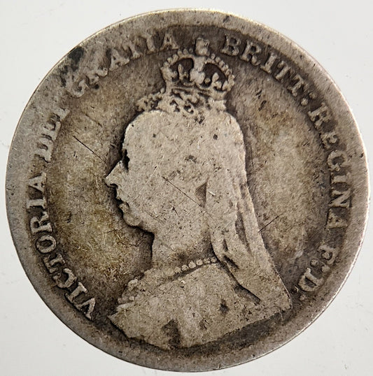 1892 Victoria Threepence Silver Coin | Collectable Grade | a5333
