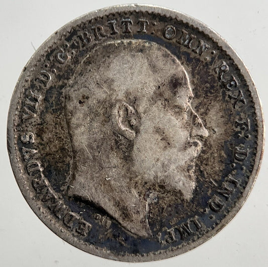 1902 Edward VII Threepence Silver Coin | Collectable Grade | a5384