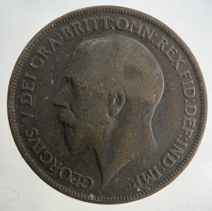 1919-H George V One Penny Coin | Collectable Grade