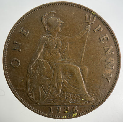 1936 George V One Penny Coin | Fine Collectable Grade