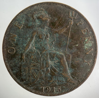 1915 George V One Penny Coin | Fine Collectable Grade