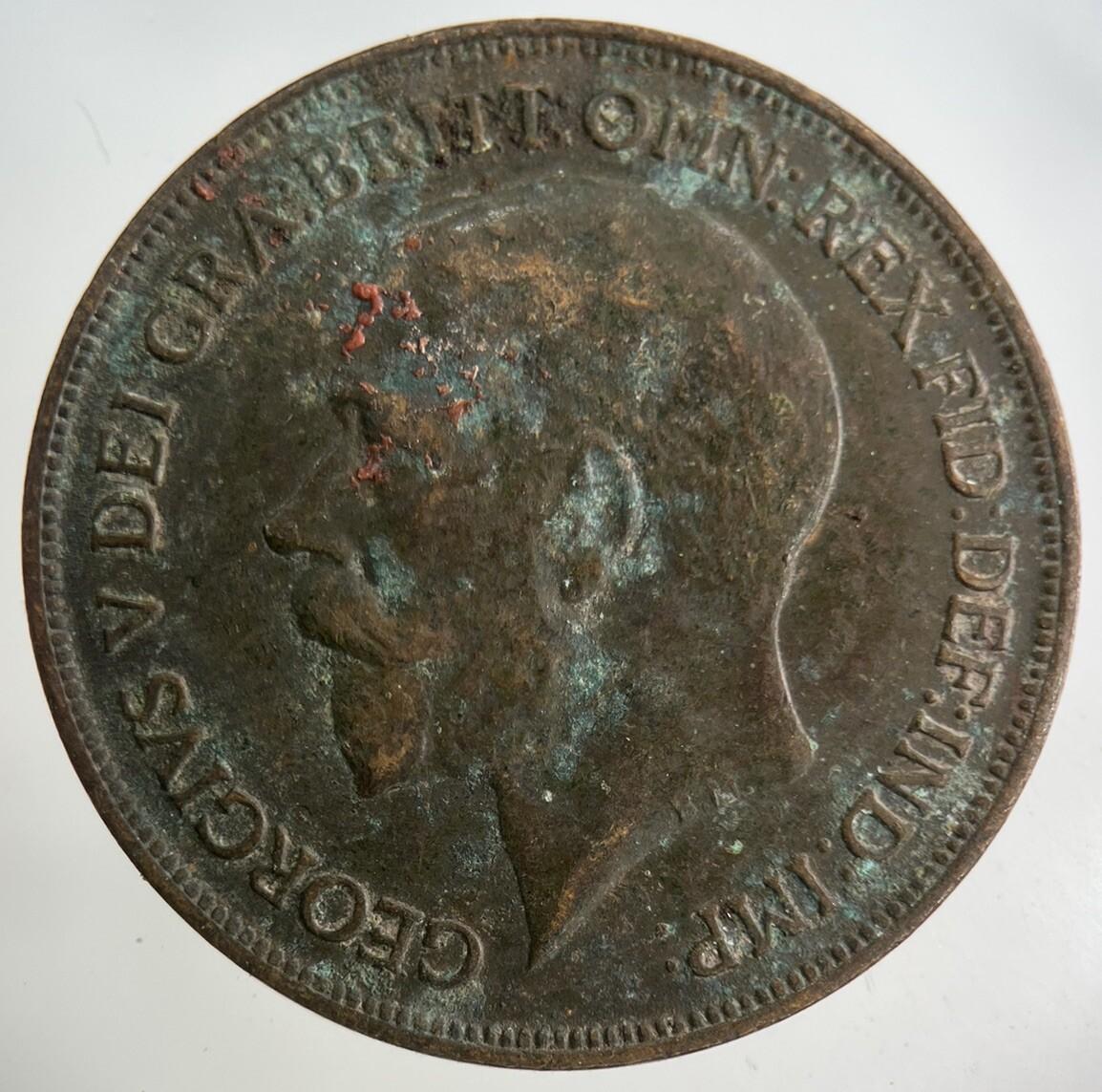 1915 George V One Penny Coin | Fine Collectable Grade