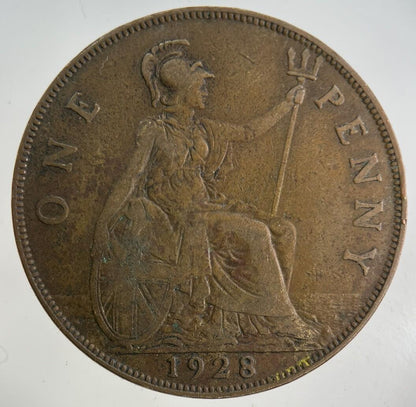 1928 George V One Penny Coin | Collectable Grade
