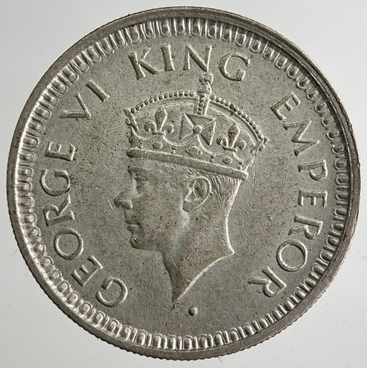 1945 India 1/4 Quarter Rupee Silver Coin | Fine Collectable Grade | a8458