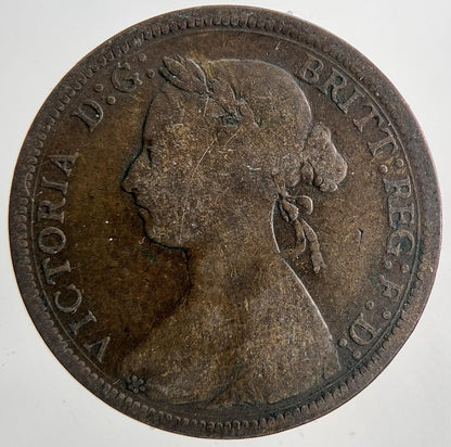 1887 Victoria Half-Penny Coin | Fine Collectable Grade | a6780