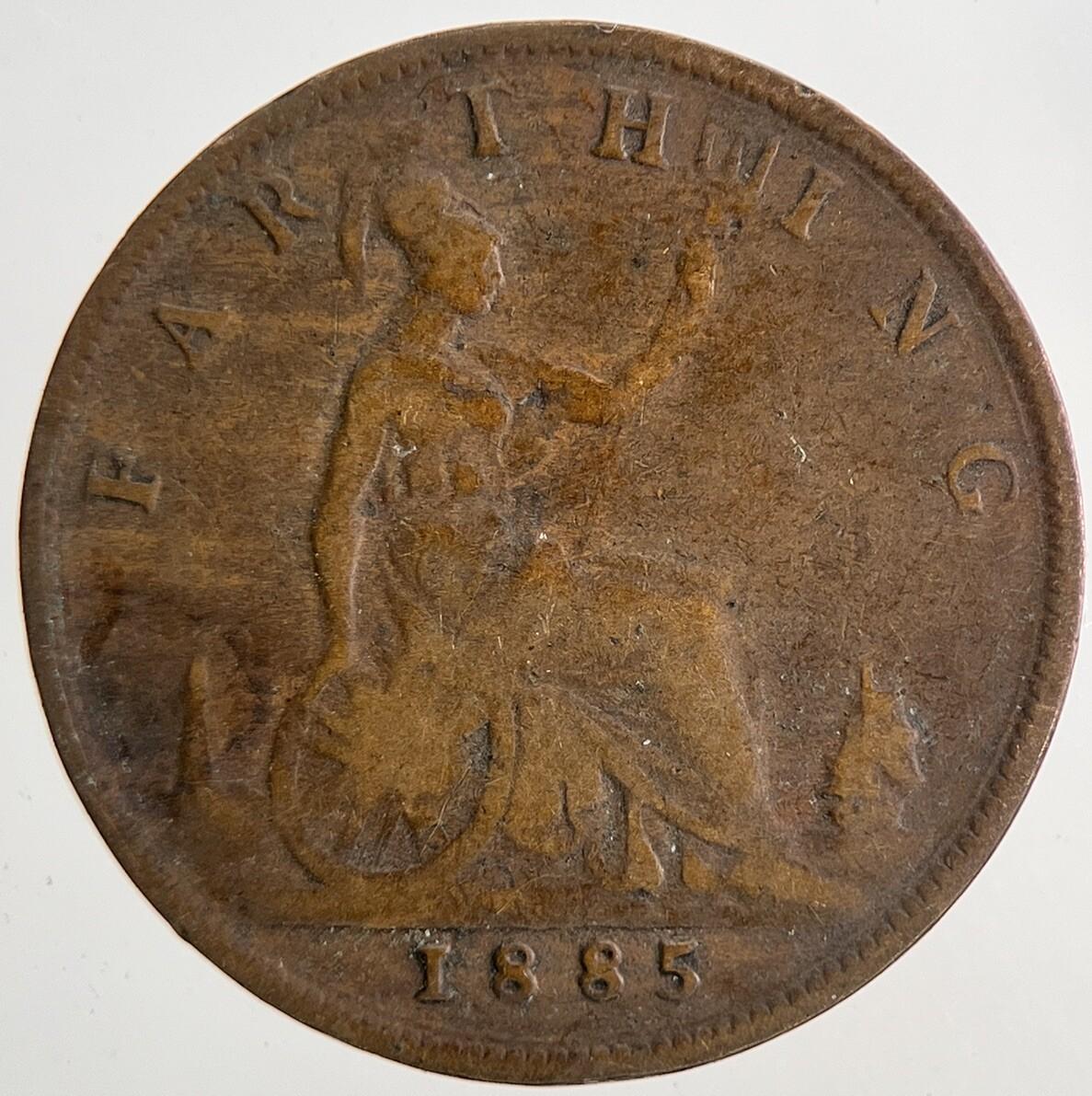 1885 Victoria Farthing Coin | Fine Collectable Grade | a6798