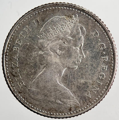 1967 Canada 10 Cents Silver Coin | Very High Grade | a6395