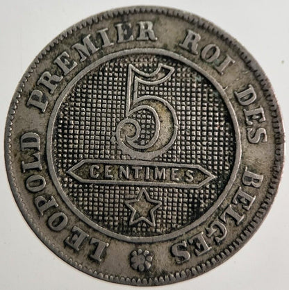 1862 Belgium 5 Cents Coin | Very High Grade | a8992