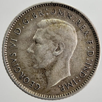 1944-S Australia Sixpence Silver Coin | Fine Collectable Grade | a8402