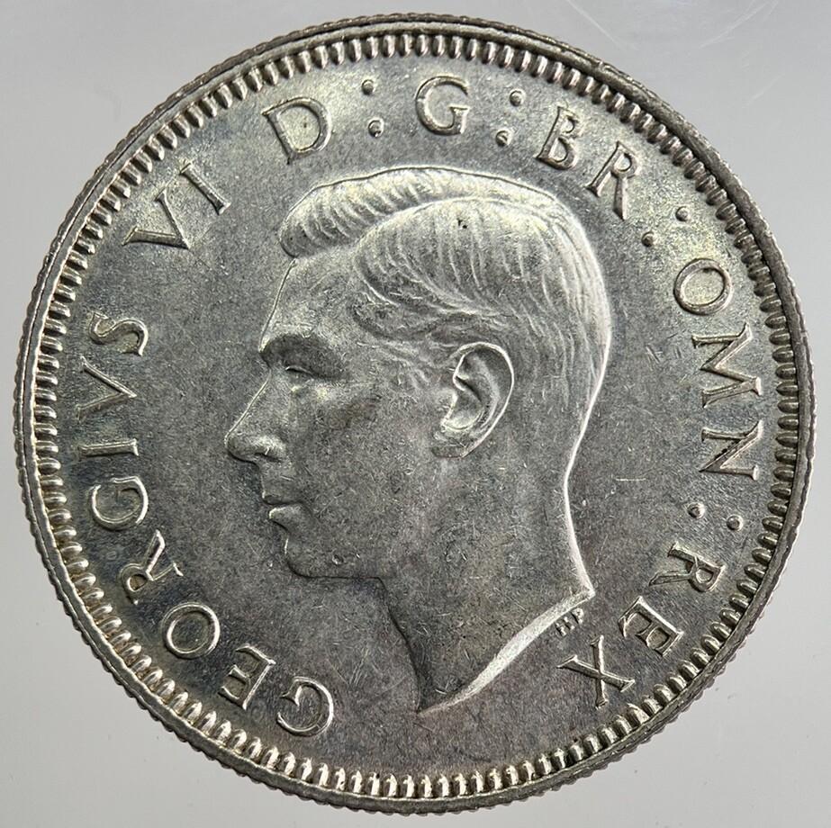 1940 George VI British Shilling Silver Coin | Very Fine Grade | a8349