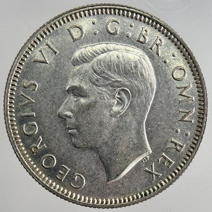 1940 George VI British Shilling Silver Coin | Very Fine Grade | a8349