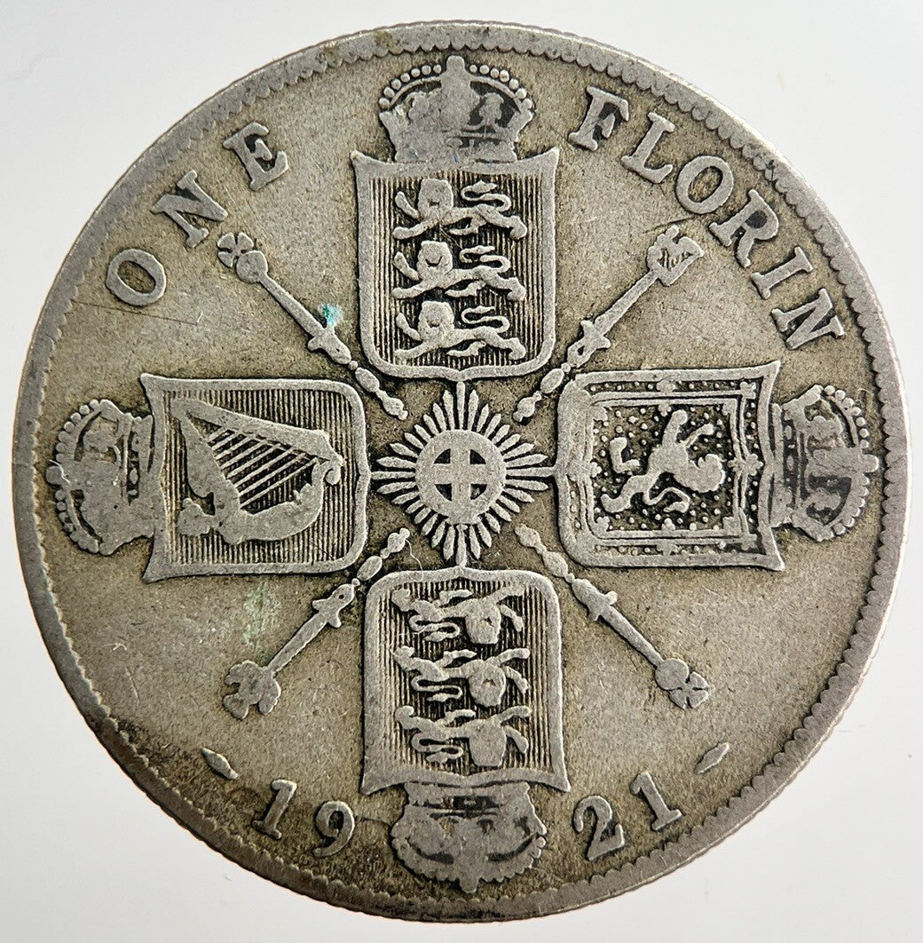 1921 George V Florin British Silver Coin | Collectable Grade | a6367