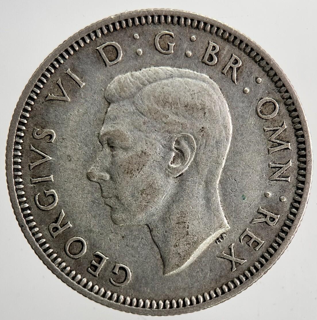 1937 George VI British Shilling Silver Coin | Very High Grade | a6426