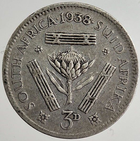 1938 South Africa Threepence Silver Coin | Collectable Grade | a8360