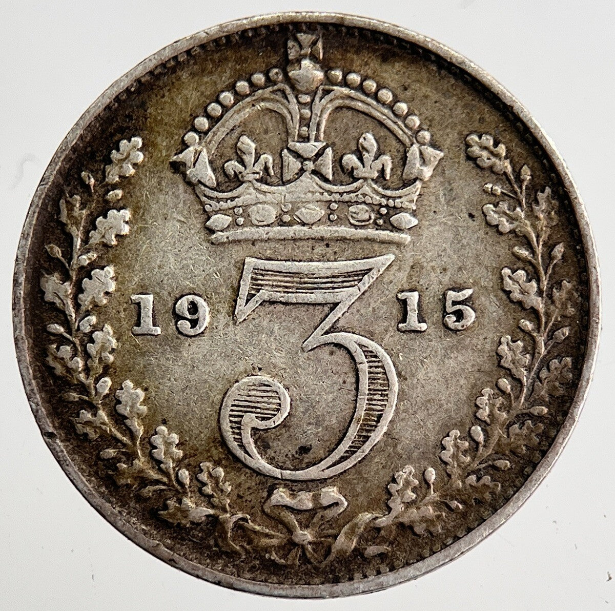 1915 George V Threepence Silver Coin | Very High Grade | a8435