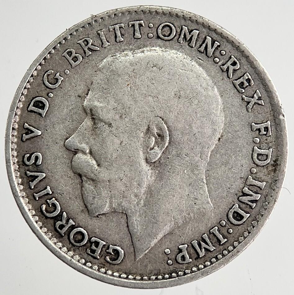 1919 George V Threepence Silver Coin | Fine Collectable Grade | a8450