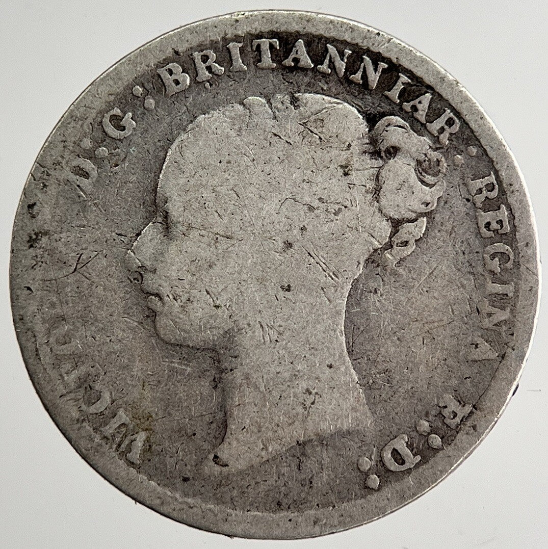 1883 Victoria Threepence Silver Coin | Collectable Grade | a8476