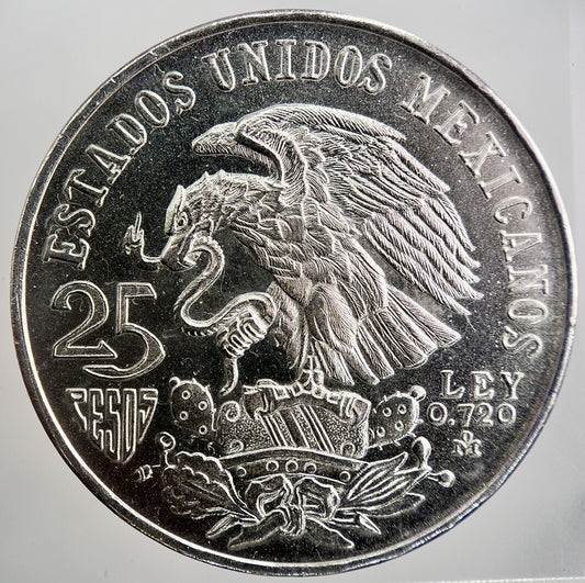 1968 Mexico 25 Pesos Silver Coin | Very High Grade | a852