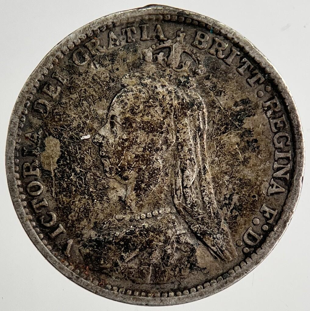 1887 Victoria Threepence Silver Coin | Fine Collectable Grade | a8503