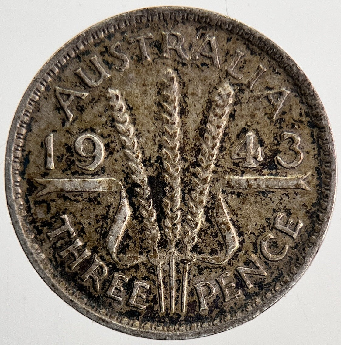 1943 Australia Threepence Silver Coin | Fine Collectable Grade | a6896