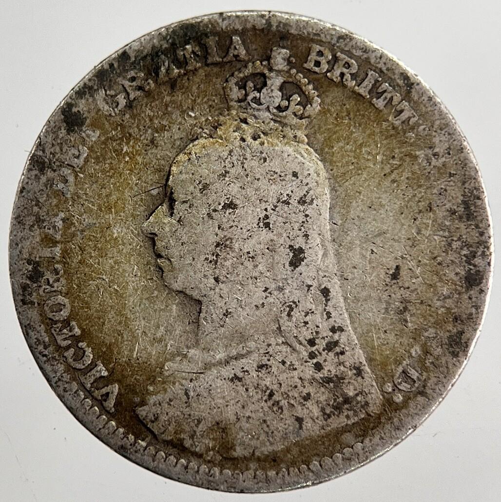 1890 Victoria Threepence Silver Coin | Collectable Grade | a8674