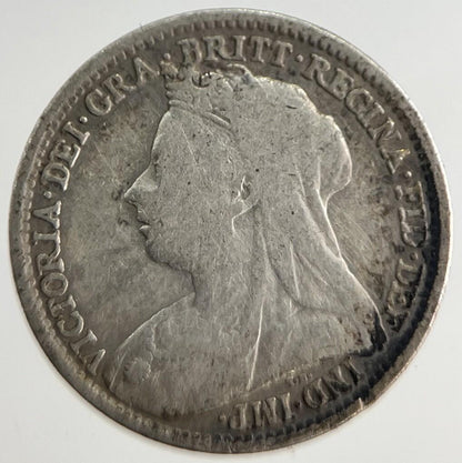 1895 Victoria Threepence Silver Coin | Fine Collectable Grade | a8484