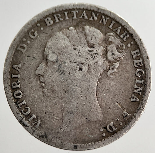 1885 Victoria Threepence Silver Coin | Collectable Grade | a8666