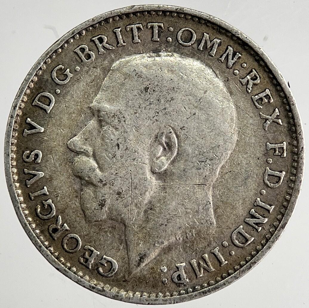 1917 George V Threepence Silver Coin | Very High Grade | a8434