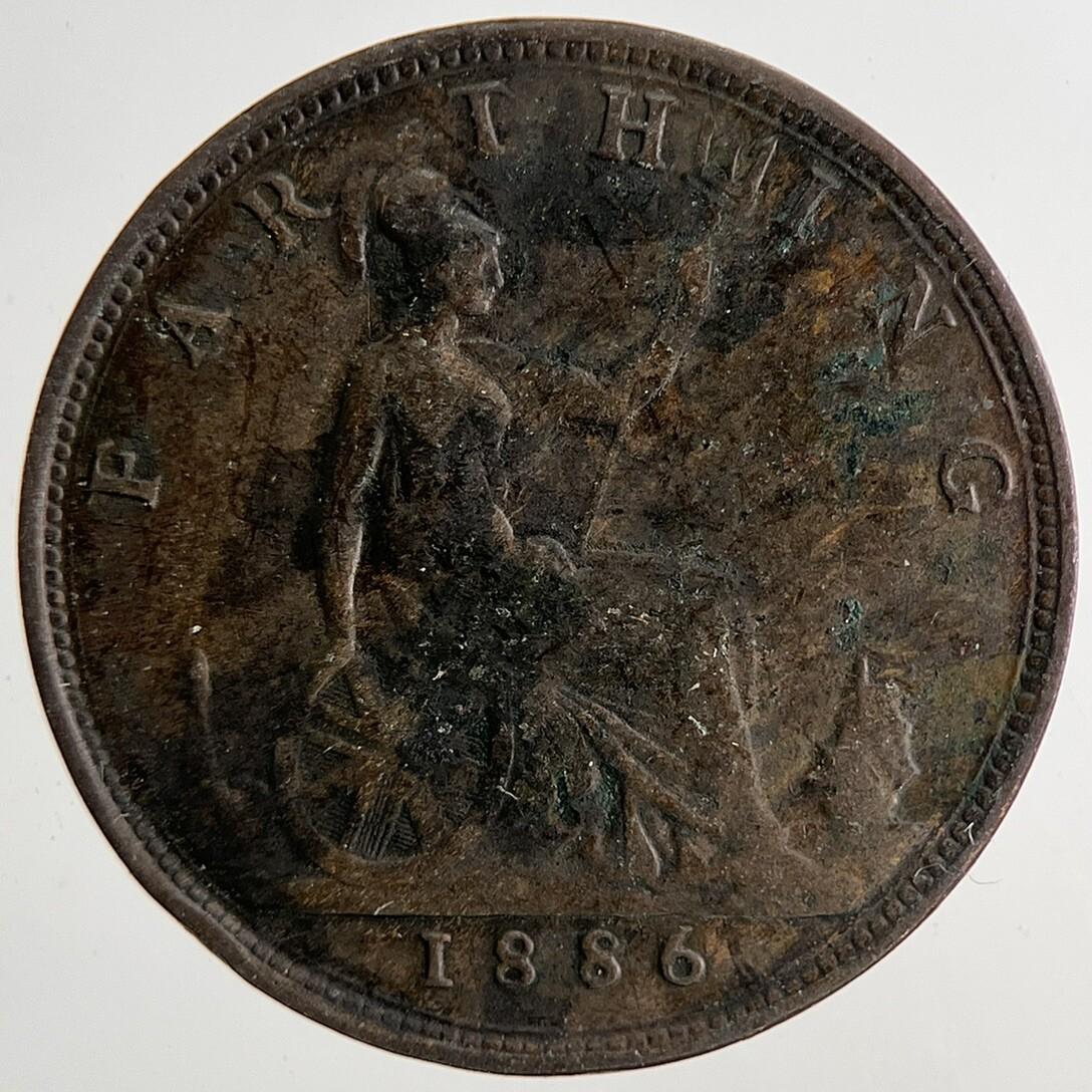 1886 Victoria Farthing Coin | Fine Collectable Grade | a6797