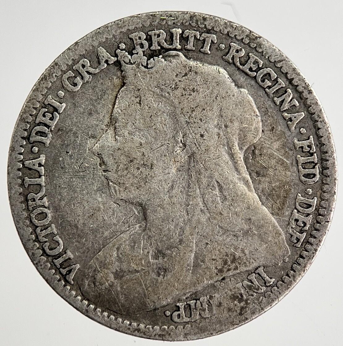 1893 Victoria Threepence Silver Coin | Collectable Grade | a8471