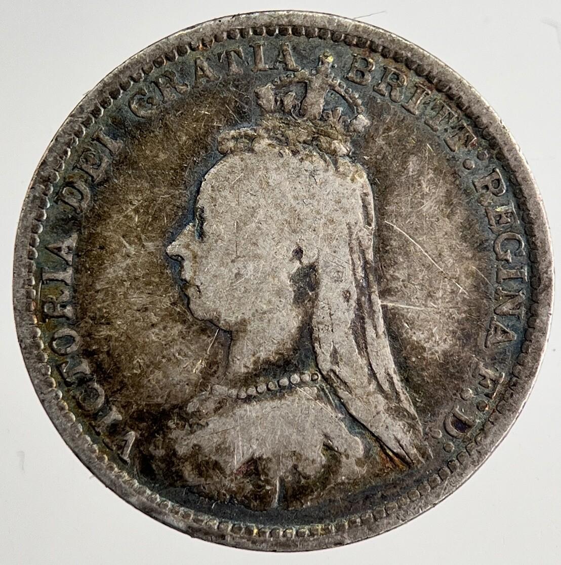 1889 Victoria Threepence Silver Coin | Collectable Grade | a8468